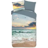 Muller Textil Pure Dekbedovertrek "Samui" - Multi - (140x220 cm) - 100% Polyester