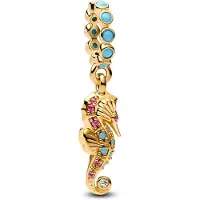 Pandora - Dames Bedel - goudkleurig & Turquoise