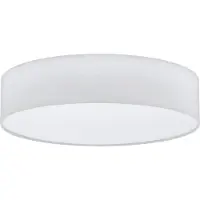 Eglo Plafondlamp Pasteri, dimbaar, wit / opaal, Woon-/ Eetkamer, Textiel / Stof / Zijde, Modern, plafondlamp