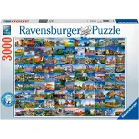 Ravensburger 17080 Mooie Plaatsen van Europa - 3000 Stukjes Puzzel voor Volwassenen