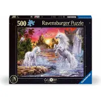 Ravensburger Erwachsenenpuzzle 500 Teile - Einhörner am Fluss