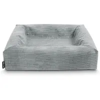 Bia bed rib overtrek hondenmand grijs -2 60x50x12,5 cm
