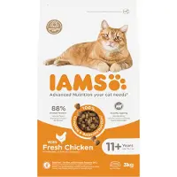 IAMS Cat senior 11+ Kattenvoer Chicken 10 kg