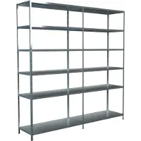 Schulte Legborden zonder bouten, H 2300 x B 2200 x D 500 mm, gegalvaniseerd