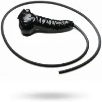 Vuxen XR Brands Guzzler - Realistische Penis Sheath met Tube penishoes - Zwart
