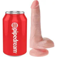 King Cock - Dildo met zuignap en ballen - 15 cm