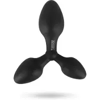 Black Velvets Zwarte Velvets Drievoudige Butt Plug 1 St