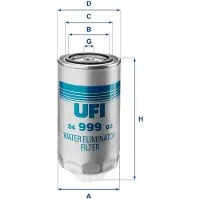 Ufi 24.999.03 Brandstoffilter