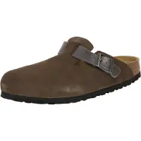 Birkenstock Muiltjes 'Boston' donkergrijs