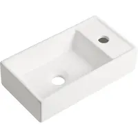Guido Gusto Fontein Mia 40.5x20x10.5cm mat wit inclusief afvoerplug rechts