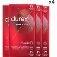 Durex - Condooms - Thin Feel - 4x 12 stuks - Voordeelverpakking