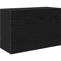 vidaXL Badkamerwandkast 60x25x40 cm bewerkt hout zwart
