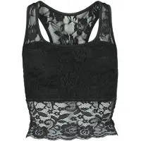 Forplay Top - CECILIA - S tot XXL - voor Vrouwen - zwart | Maat XL