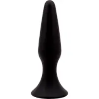 CHISA Zwarte Siliconen Butt Plug Medium
