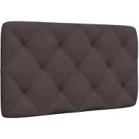 vidaXL Hoofdbordkussen 90 cm stof donkerbruin