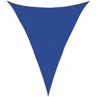 vidaXL Zonnezeil 160 g/m² driehoekig 5x6x6 m HDPE blauw