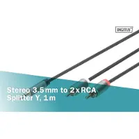 Digitus DB-510330-010-S audio kabel 1 m 2 x RCA Zwart