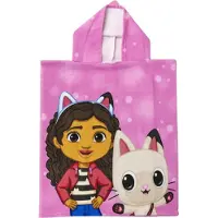 Sublime Market Connect Poncho-Handdoek met Capuchon Gabby's Dollhouse Roze 50 x 115 cm