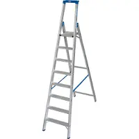 Krause Aluminium trapladder, zonder wielen, 8 treden