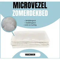 Eleganzzz Microvezel Zomerdekbed - Zomerdekbed 140x200cm - Dekbed Zomer - Eenpersoons - Dekbedden