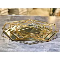 Prisma Opbergschaal - Goudkleurig 28cm