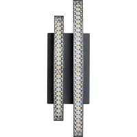 Eglo 99803 Lejias Wandlamp Staal Zwart/Kunststof Transparant - 8W/1050LM/3000K