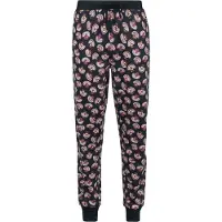 Alice im Wunderland - Disney Pyjamabroek - Cheshire Cat - We're All Mad Here - S tot XXL - voor Vrouwen - zwart - Maat S