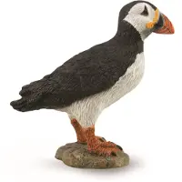 Collecta Speeldier Papegaaiduiker 6 X 5,5 Cm Abs Zwart/wit