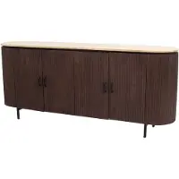 Giga Meubel Dressoir Amber Walnoot Travertin 200cm