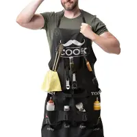 Bramble – BBQ-Schort met Capuchon voor Mannen – 7 Zakken & Flesopener – Cadeau voor Vaderdag, Verjaardag & Kerst