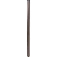 Mendler Aluminium paal Sarthe WPC-omheining, pijlerpaal, insteeksysteem 1,86m ~ bruin