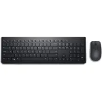 Dell Toetsenbord en muis – KM3322W - Frans (AZERTY), Volledige grootte (100%), Draadloos, RF draadloos, AZERTY, Zwart, Inclusief muis