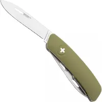 Swiza D04 AM, KNI.0046.1050, Olive, Zwitsers zakmes, 6 tools