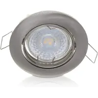ELP gu10 armatuur aegir kantelbaar silver Ø70/77mm IP22
