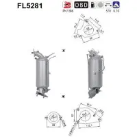 As FL5281 Roetfilter (DPF)