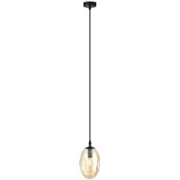 Emibig Hanglamp 1xE14 10W ASTRAL, honingkleurige kap, model 1267/1