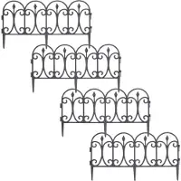 Huismerk Premium Borderomheining 60 x 30 cm - 4 stuks