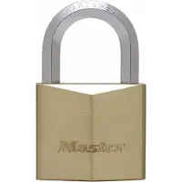 Masterlock 50mm extra thick solid brass body - 30mm hardened steel HEXagonal shac - 1155EURD