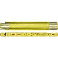 Bmi duimstok, 2m lengte, beuken, geel, EG III nauwkeurigheid, breedte 16mm
