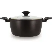 Menastyl Dutch oven - MENASTYL - 6020647 - Gesmeed aluminium - 24 cm - Zwart - Geschikt voor alle warmtebr...