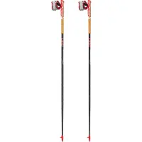 LEKI Trailrunning stok Vertical K View Carbon/White/Neon Red - 130 cm