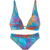 LASCANA Bikini blauw / lichtlila / oranje / rood