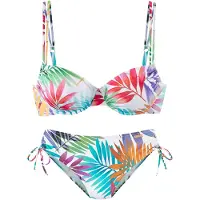 LASCANA Bikini turquoise / oranje / rood / wit