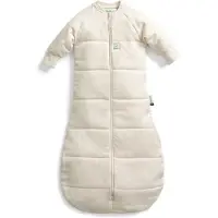 ErgoPouch Jersey Slaapzak met mouwen - 2,5 Tog - Slaapzak baby - Slaapzak - Slaapzak 80 cm - Oatmeal Marle