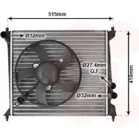 VAN WEZEL 03002213 Radiateur