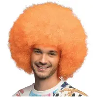 Boland Pruik sugar neon oranje