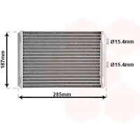 VAN WEZEL 17006325 Kachelradiateur, interieurverwarming