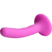 XR Brands AE901-PINK - Silicone Strap-On Dildo - S - Pink