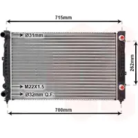 VAN WEZEL 03002109 Radiateur