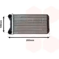 VAN WEZEL 03006223 Kachelradiateur, interieurverwarming